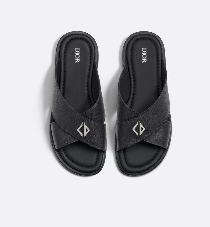 Dior Alias Sandal • Black Grained Calfskin