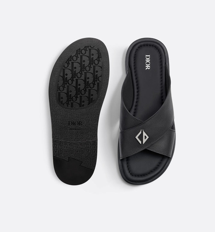 Dior Alias Sandal • Black Grained Calfskin