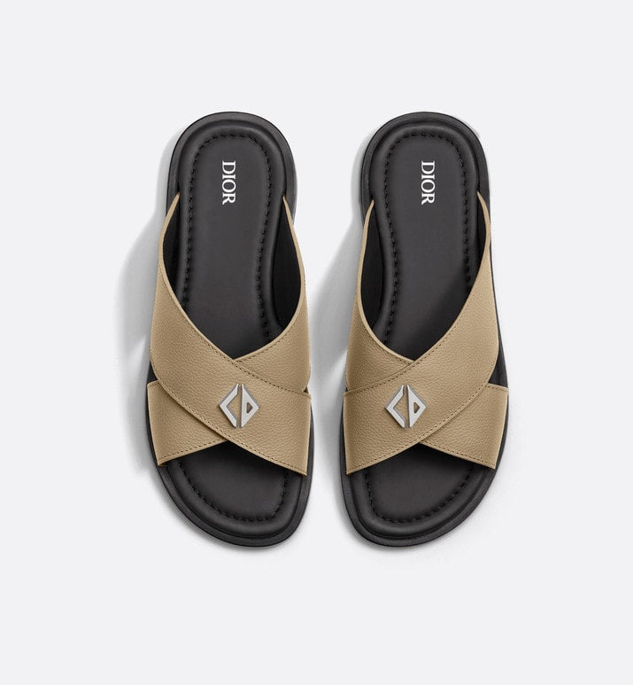 Dior Alias Sandal • Beige Grained Calfskin
