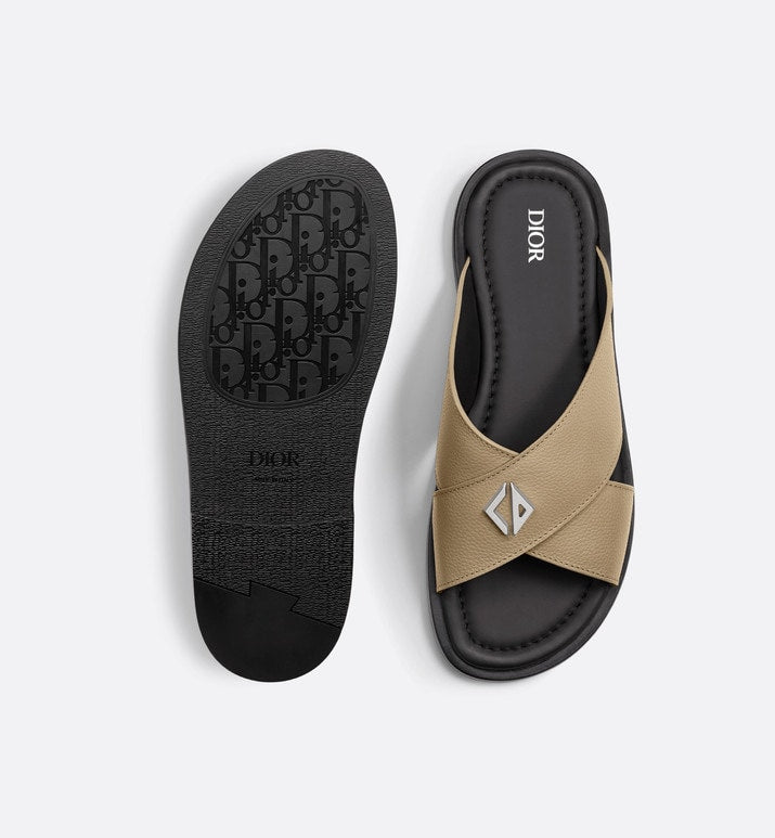 Dior Alias Sandal • Beige Grained Calfskin