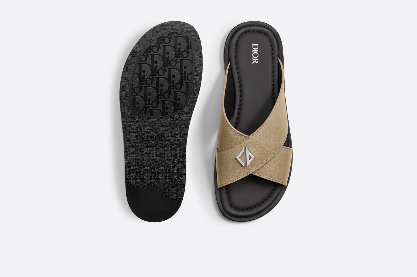 Dior Alias Sandal • Beige Grained Calfskin