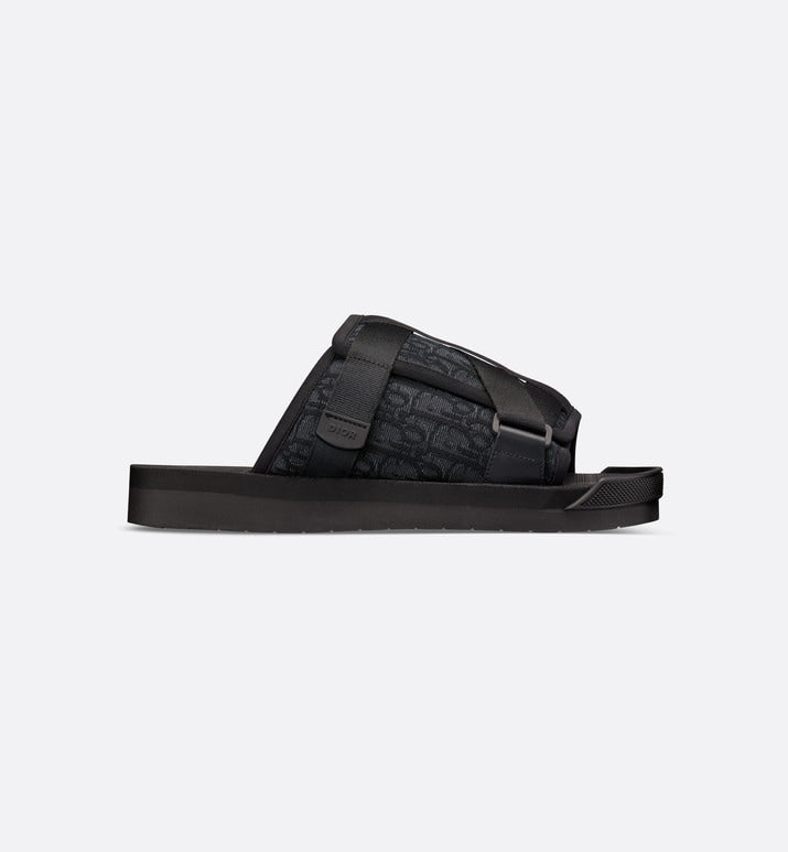 Dior Alpha Sandal • Black Dior Oblique Jacquard