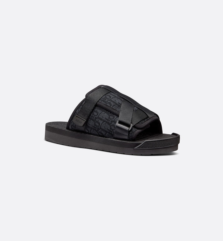 Dior Alpha Sandal • Black Dior Oblique Jacquard