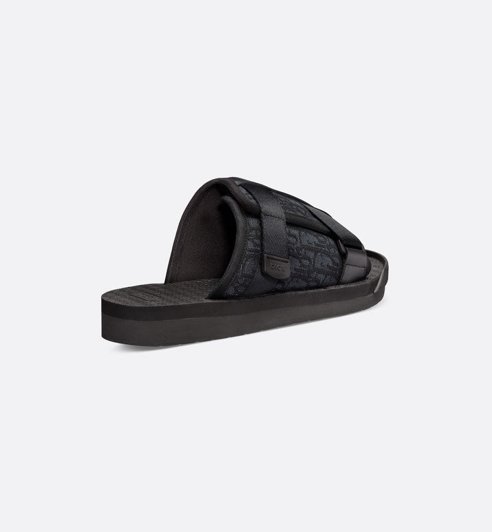 Dior Alpha Sandal • Black Dior Oblique Jacquard