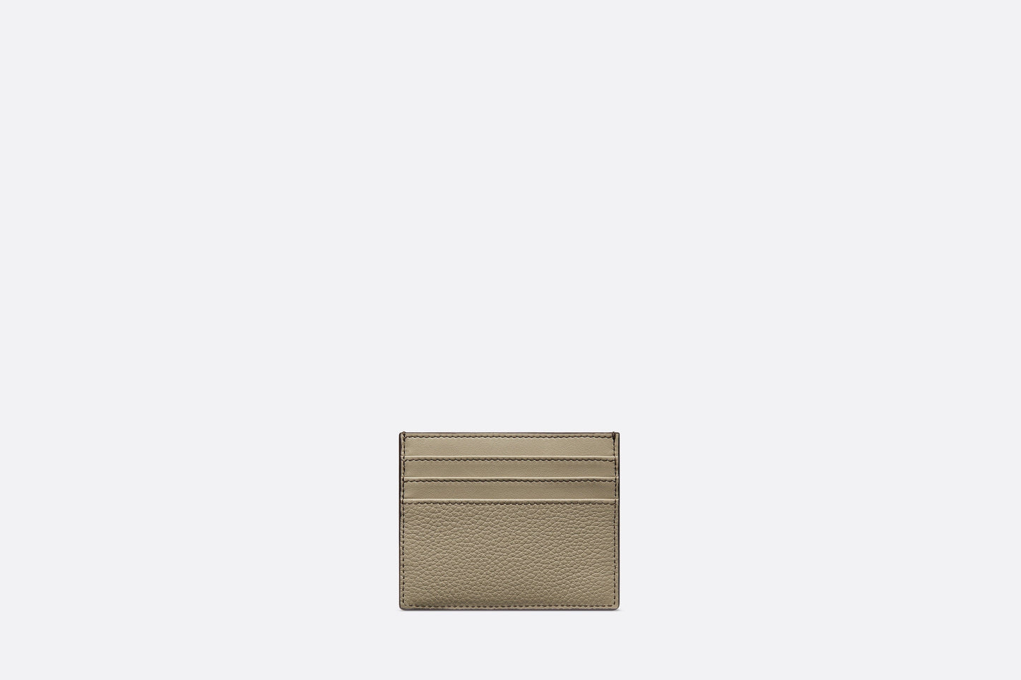 Card Holder • Beige Grained Calfskin with CD Icon Signature