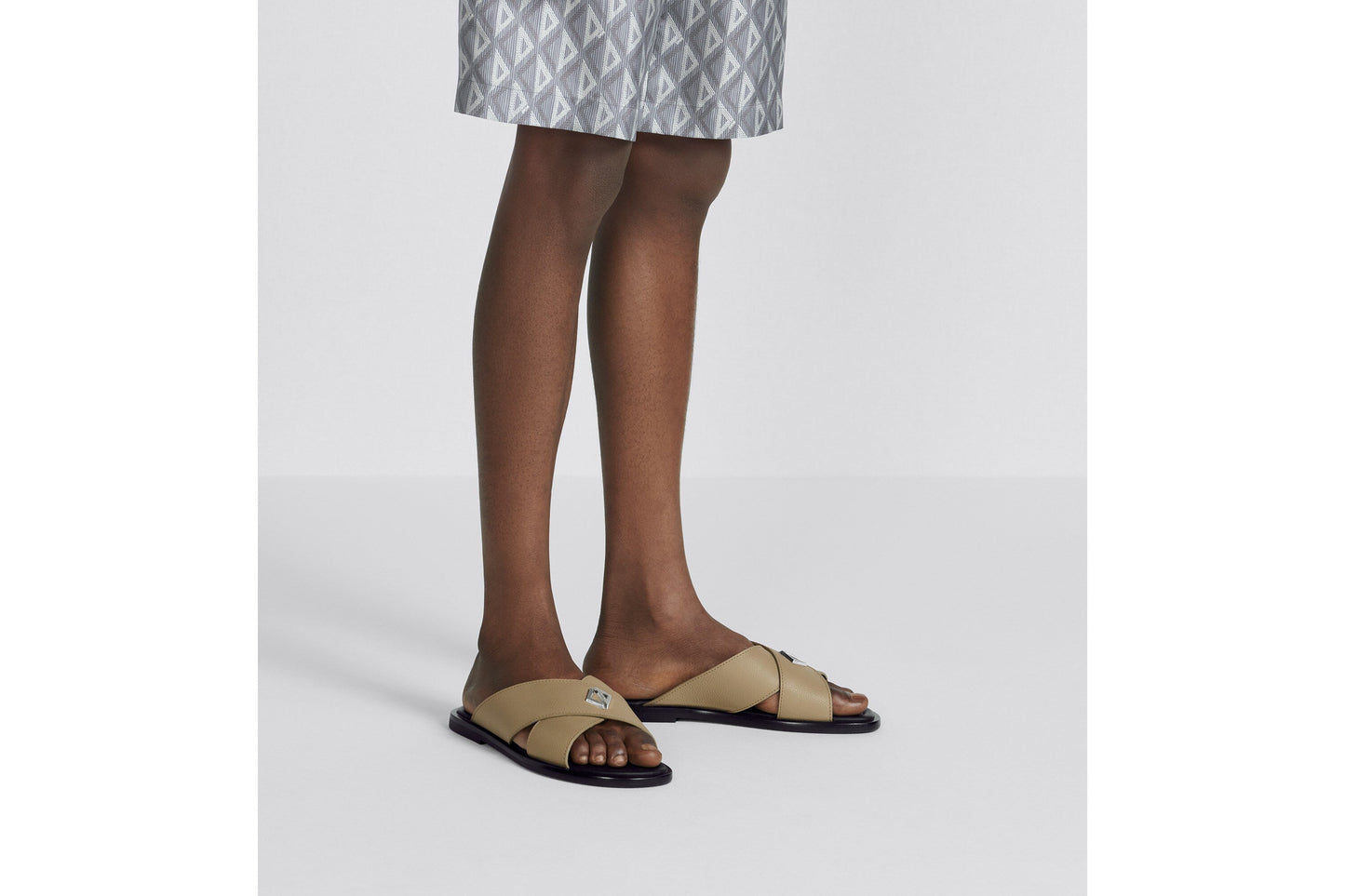 Dior Alias Sandal • Beige Grained Calfskin