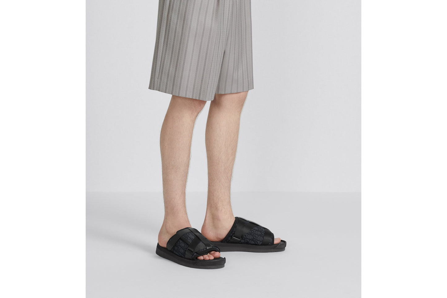 Dior Alpha Sandal • Black Dior Oblique Jacquard