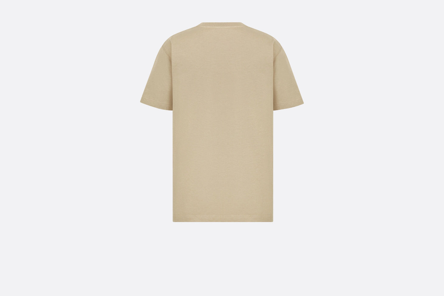 CD Icon Relaxed-Fit T-Shirt • Beige Cotton Jersey