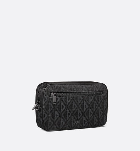 Toiletry Bag • Black CD Diamond Canvas