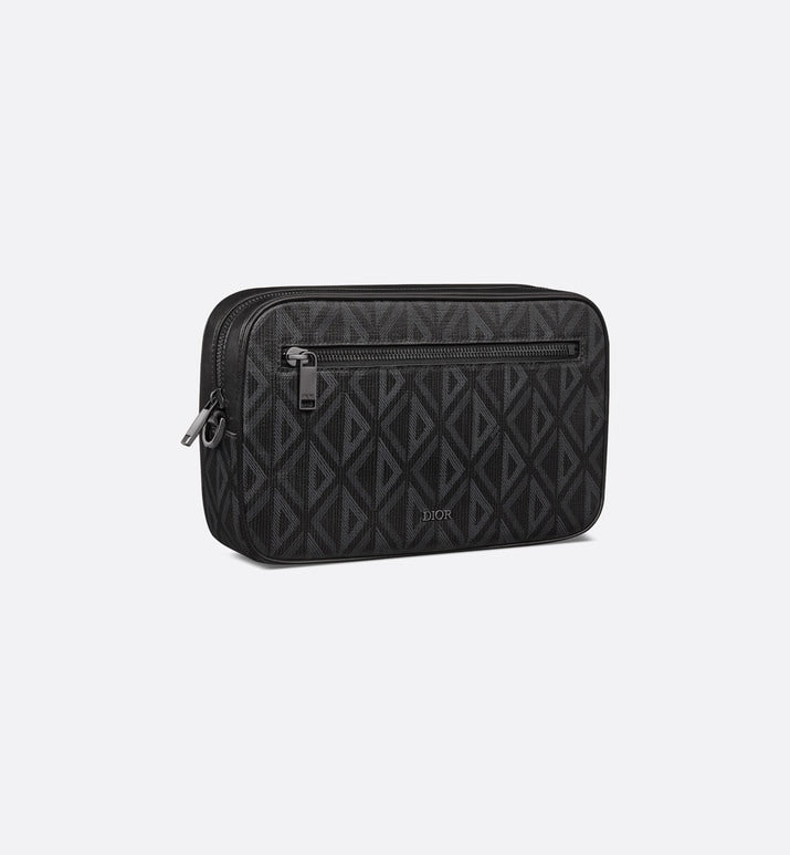 Toiletry Bag • Black CD Diamond Canvas