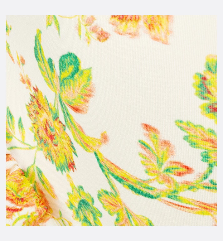 Kid's One-Piece Swimsuit • Technical Fabric with Floral Print