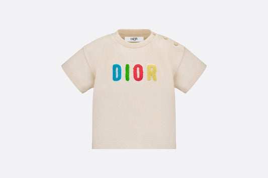 Baby T-Shirt • Light Beige Thick Cotton Jersey