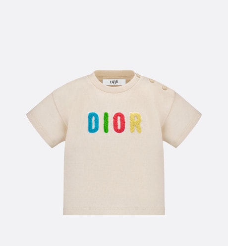 Baby T-Shirt • Light Beige Thick Cotton Jersey