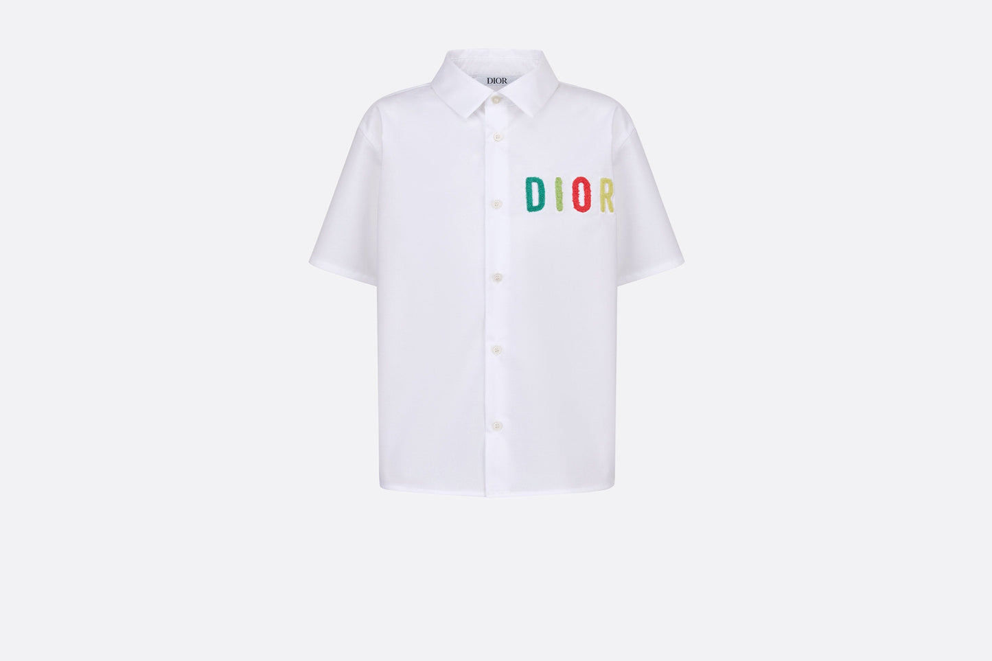 Kid's Shirt • White Cotton Poplin