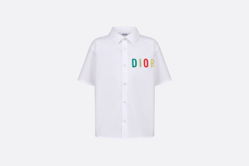 Kid's Shirt • White Cotton Poplin