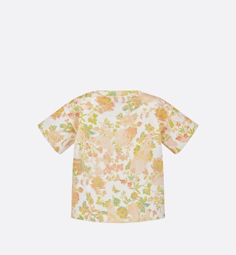 Baby T-Shirt • Multicolor Cotton Jersey with Floral Print