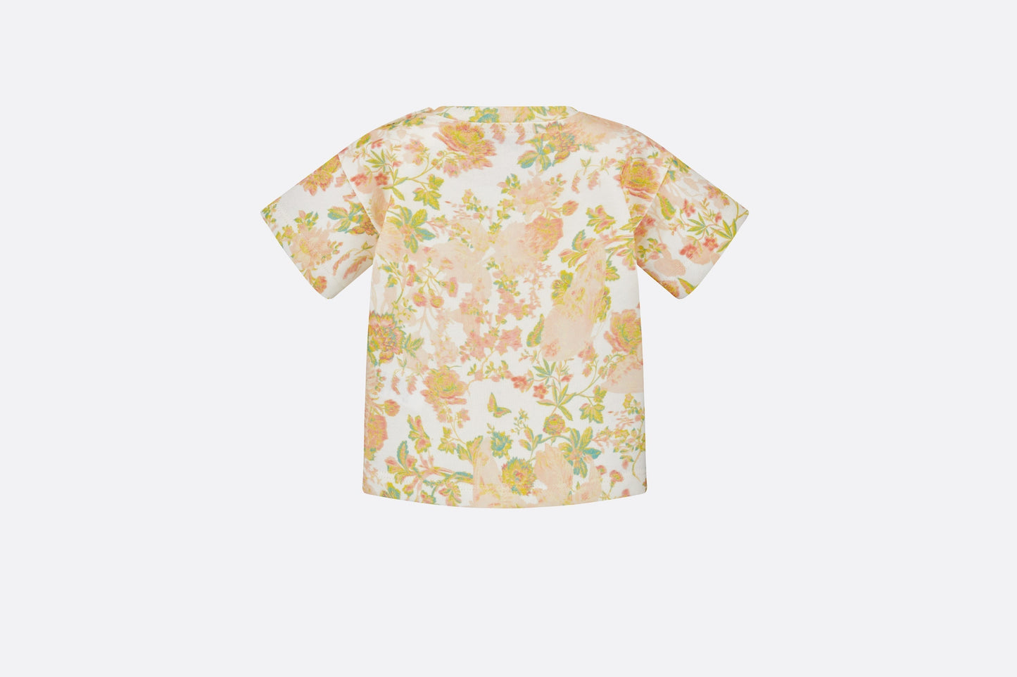 Baby T-Shirt • Multicolor Cotton Jersey with Floral Print
