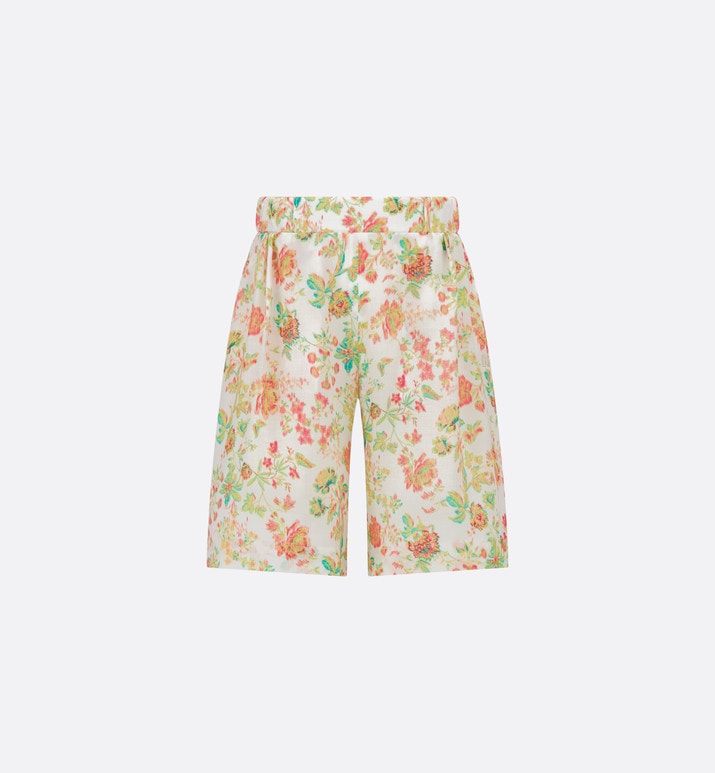 Kid's Shorts • Multicolor Voile with Floral Print