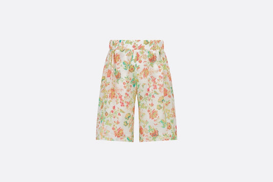 Kid's Shorts • Multicolor Voile with Floral Print