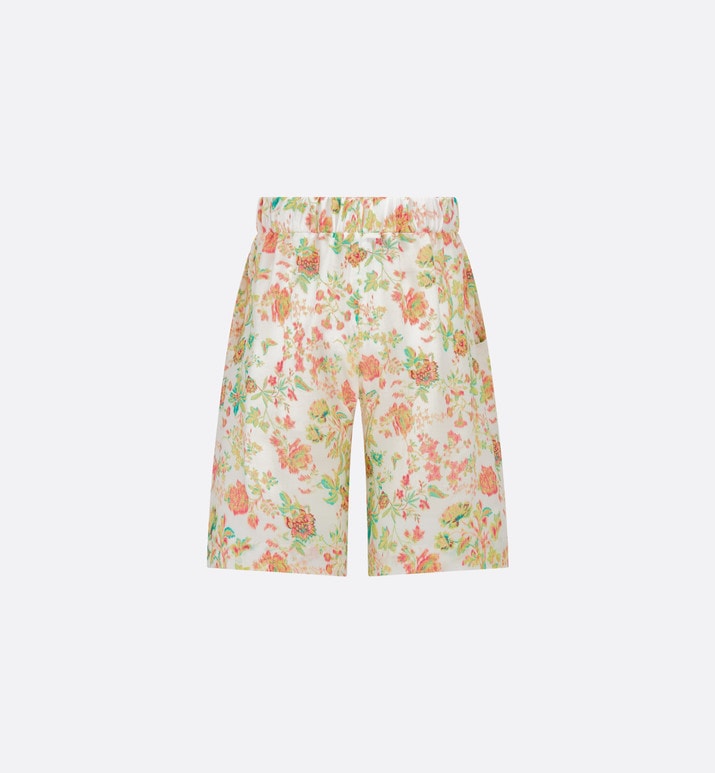 Kid's Shorts • Multicolor Voile with Floral Print