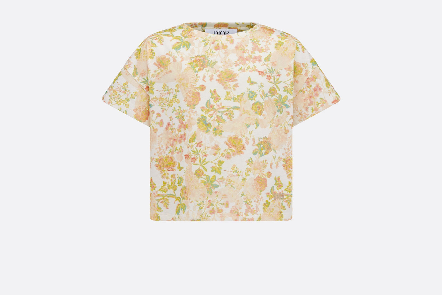 Kid's T-Shirt • Multicolor Cotton Jersey with Floral Print