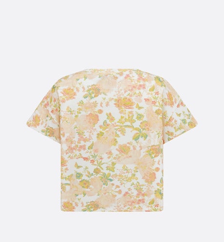 Kid's T-Shirt • Multicolor Cotton Jersey with Floral Print