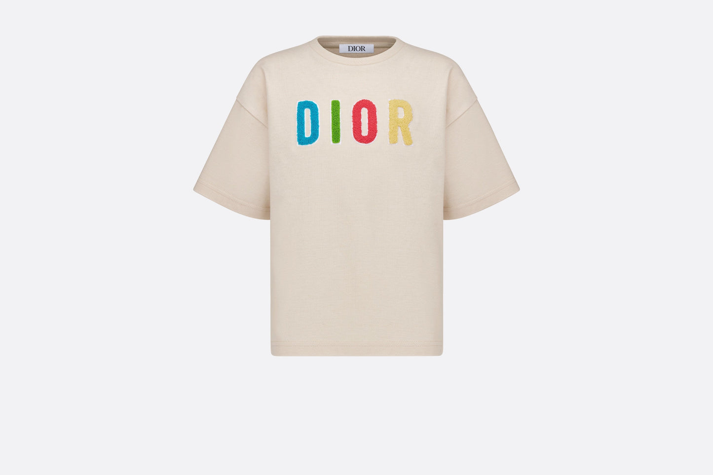 Kid's T-Shirt • Light Beige Thick Cotton Jersey