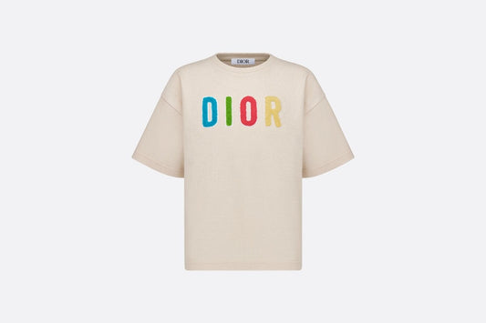 Kid's T-Shirt • Light Beige Thick Cotton Jersey