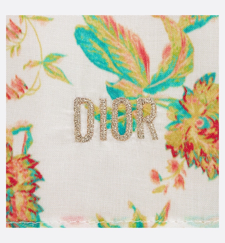 Kid's Short-Sleeved Shirt • Multicolor Voile with Floral Print