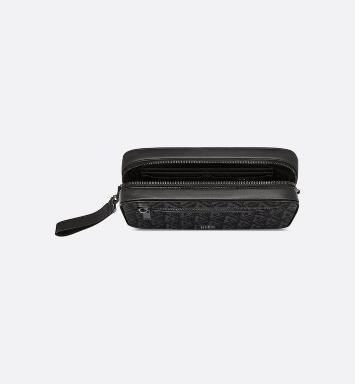 Toiletry Bag • Black CD Diamond Canvas