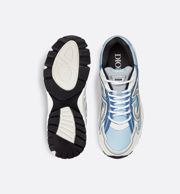 B30 Sneaker • Light Blue Mesh and Blue, Gray and White Technical Fabric