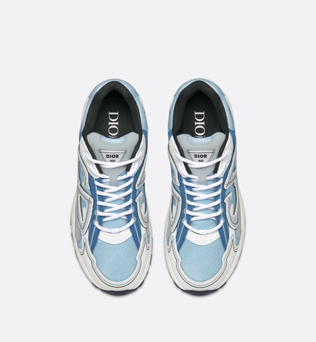 B30 Sneaker • Light Blue Mesh and Blue, Gray and White Technical Fabric