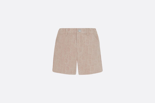 Baby Shorts • Beige Dior Oblique Cotton Denim