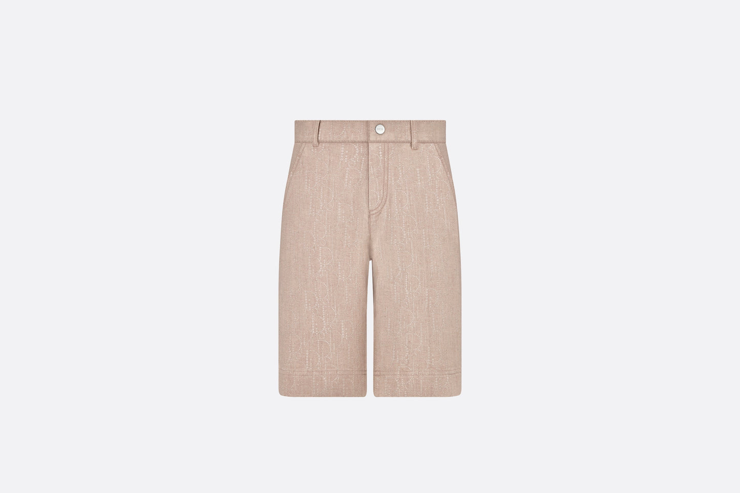 Kid's Bermuda Shorts • Beige Dior Oblique Cotton Denim