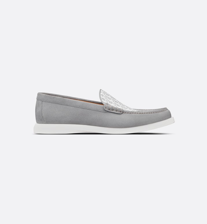Dior Granville Loafer • Dior Gray Suede and Dior Oblique Jacquard