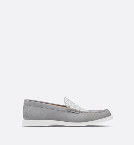 Dior Granville Loafer • Dior Gray Suede and Dior Oblique Jacquard