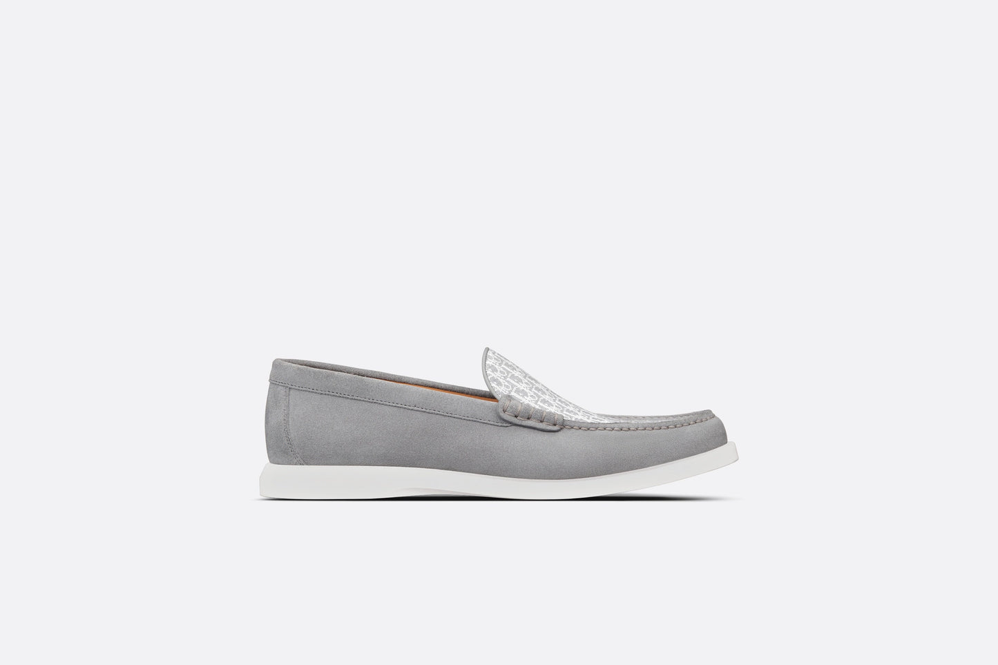 Dior Granville Loafer • Dior Gray Suede and Dior Oblique Jacquard