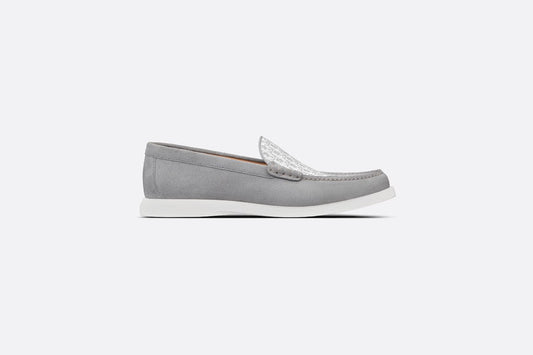 Dior Granville Loafer • Dior Gray Suede and Dior Oblique Jacquard