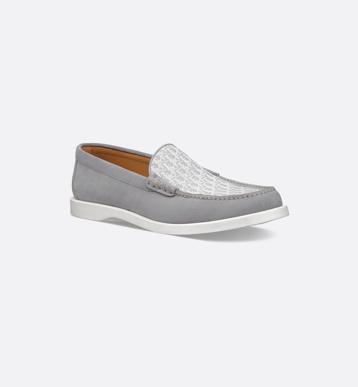 Dior Granville Loafer • Dior Gray Suede and Dior Oblique Jacquard