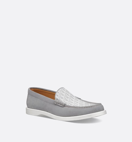 Dior Granville Loafer • Dior Gray Suede and Dior Oblique Jacquard