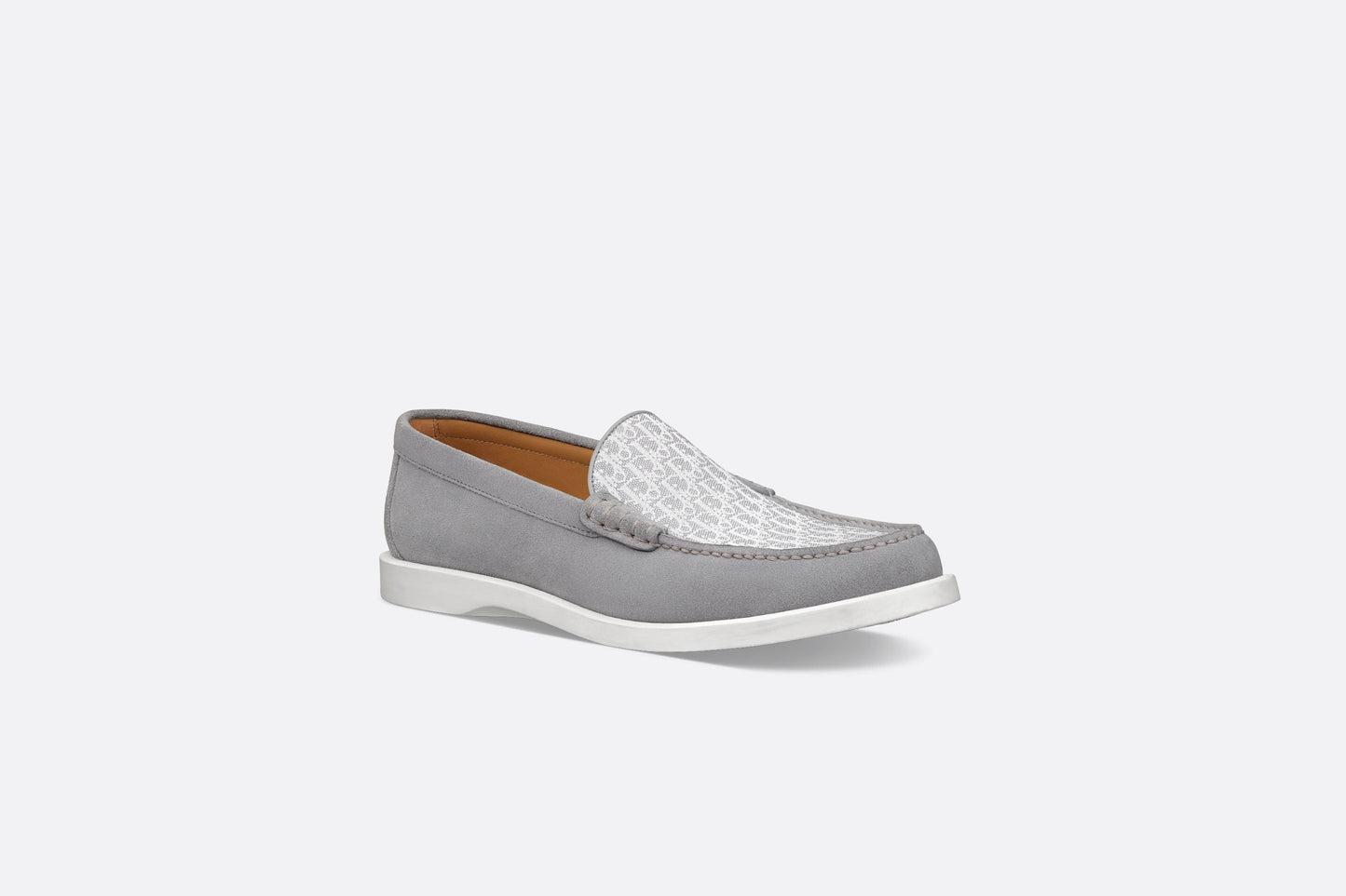 Dior Granville Loafer • Dior Gray Suede and Dior Oblique Jacquard