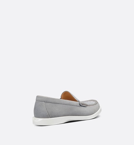 Dior Granville Loafer • Dior Gray Suede and Dior Oblique Jacquard