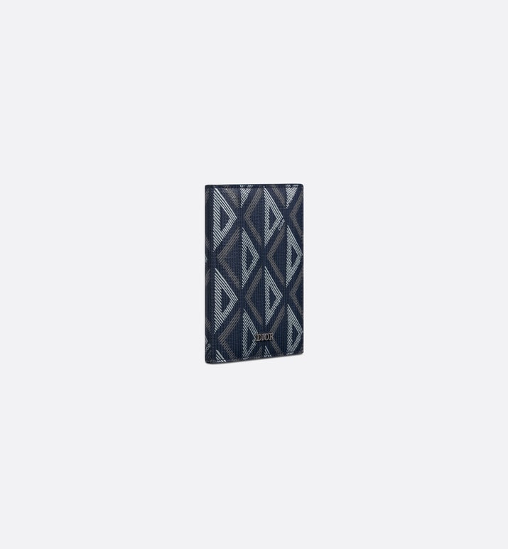 Bi-Fold Card Holder • Navy Blue CD Diamond Canvas