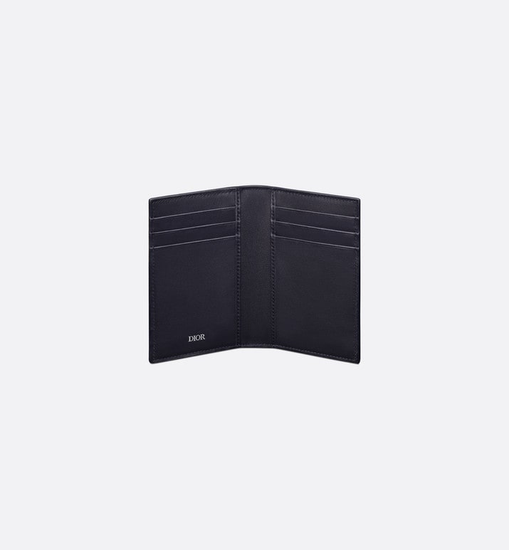 Bi-Fold Card Holder • Navy Blue CD Diamond Canvas