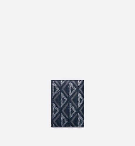 Bi-Fold Card Holder • Navy Blue CD Diamond Canvas