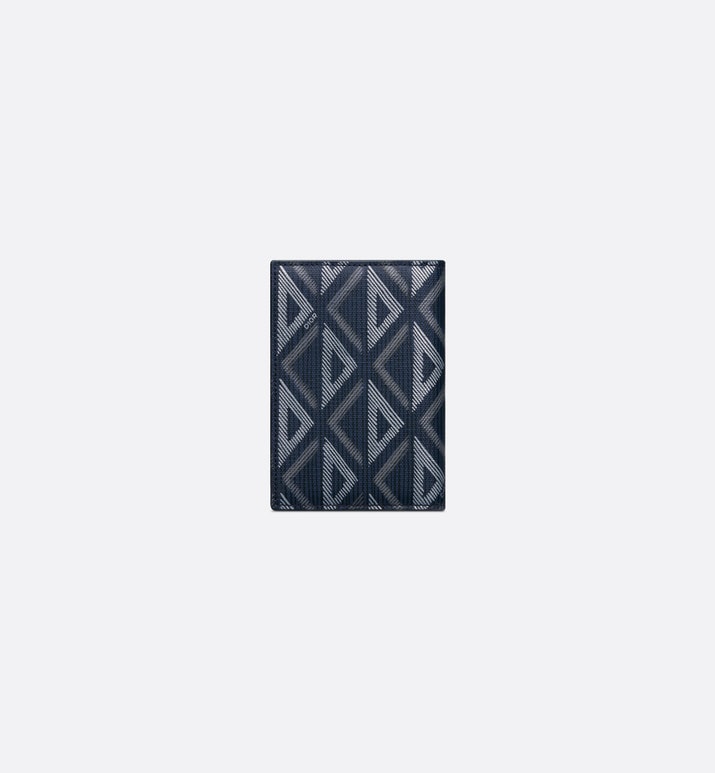 Bi-Fold Card Holder • Navy Blue CD Diamond Canvas
