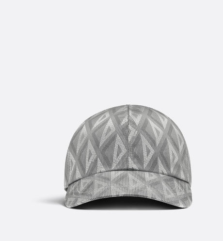 CD Diamond Baseball Cap • Gray Technical Nylon Jacquard