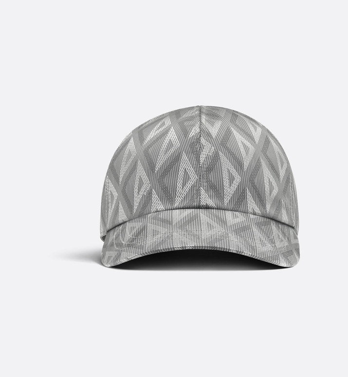 CD Diamond Baseball Cap • Gray Technical Nylon Jacquard