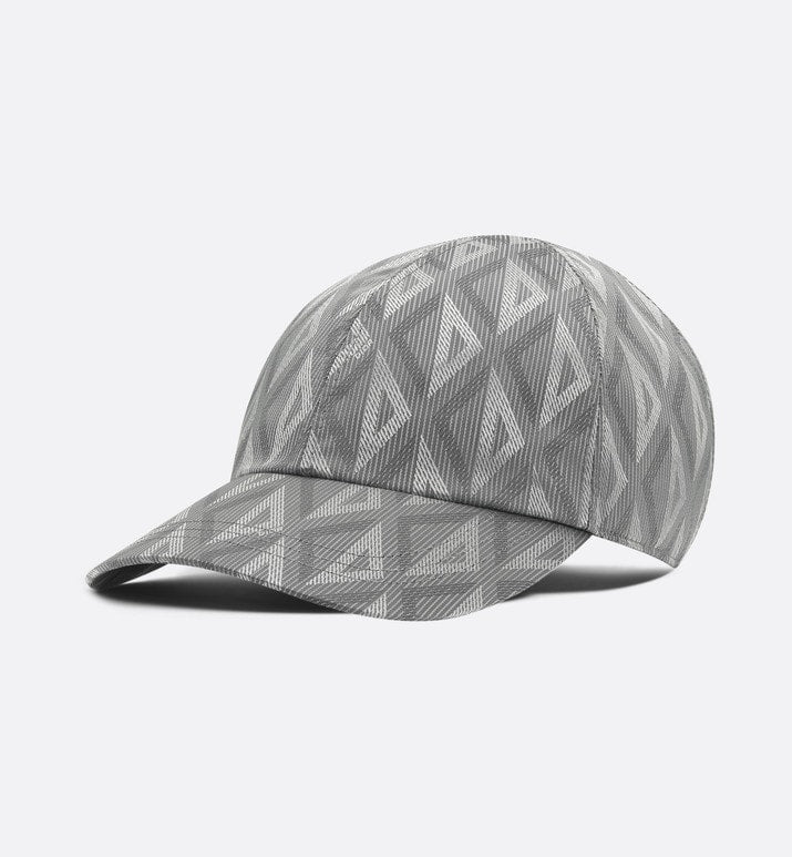 CD Diamond Baseball Cap • Gray Technical Nylon Jacquard