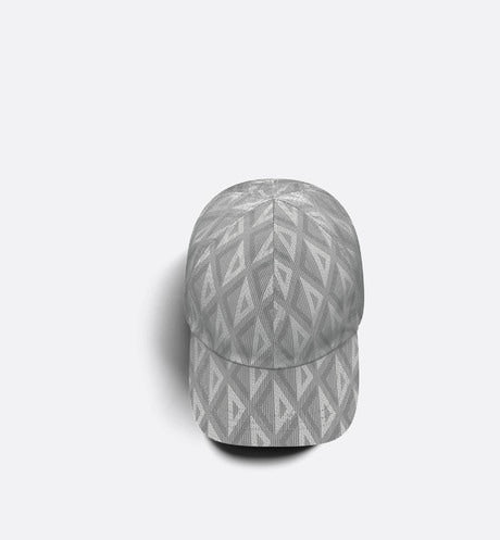 CD Diamond Baseball Cap • Gray Technical Nylon Jacquard